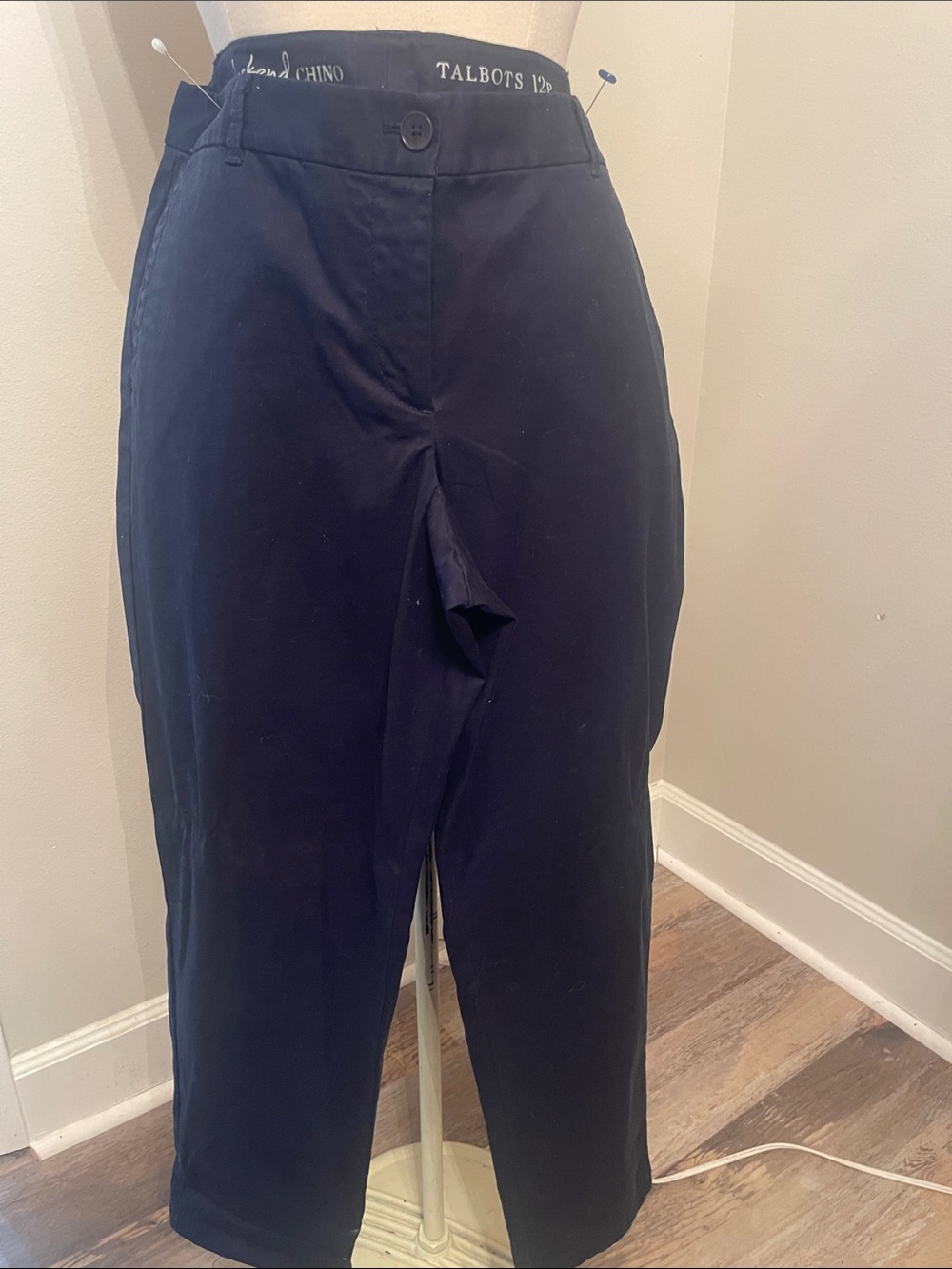 Talbots Dark Navy Straight Chino Pants